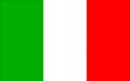 Glossy glass national flag of Italy